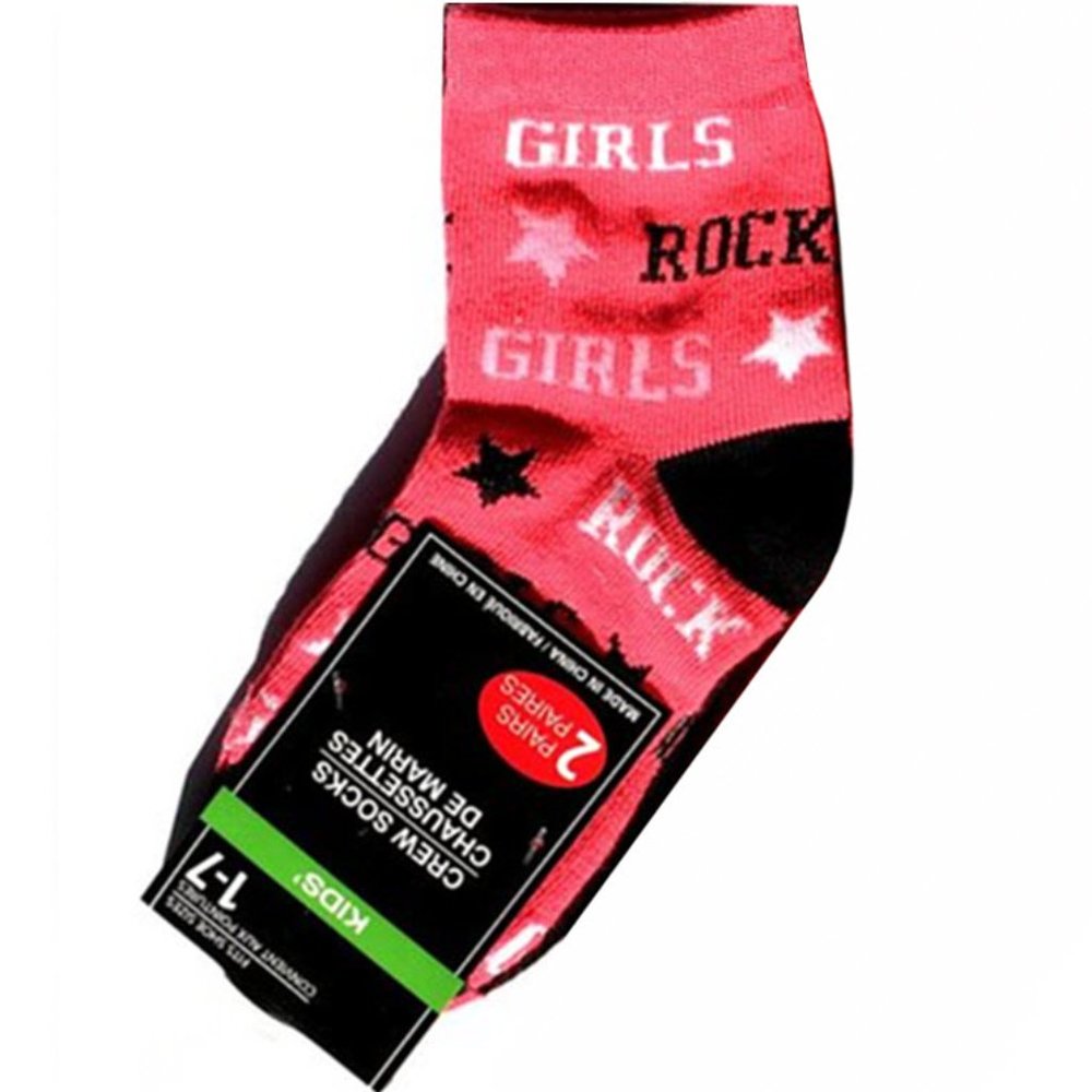 KIDS 'GIRLS ROCK' Socks + Striped Socks
